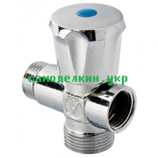 Кран приборный KARRO KR-3151 1/2"*3/4"*1/2 вентильный  (6381)