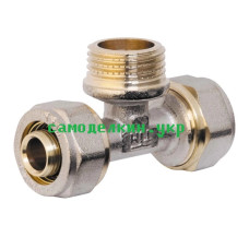 Тройник обжимной РН 16*1/2*16  (4043)