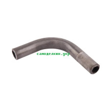Отвод стальной гнутый 1/2 15 мм длинная резьба  (8406)