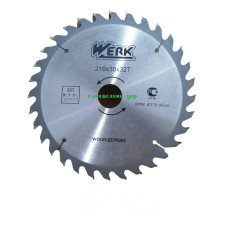 Диск пильный по дереву WERK WE109151 210*30 32 зуб  (6619)