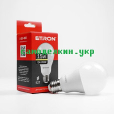 Светодиодная лампа LED ETRON 1-ELP-003 A65 15W  3000K E27  (3819)