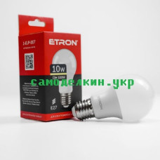 Светодиодная лампа LED ETRON 1-ELP-007 A60 10W  3000K E27  (8848)