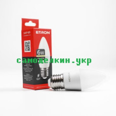 Светодиодная лампа LED ETRON 1-ELP-025 С37 6W  3000K E27  (1749)