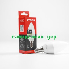Светодиодная лампа LED ETRON 1-ELP-027 С37 6W  3000K E14  (8994)