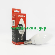 Светодиодная лампа LED ETRON 1-ELP-028 С37 6W  4200K E14  (8985)