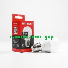 Светодиодная лампа LED ETRON 1-ELP-041 G45 8W  3000K E27  (9400)