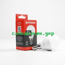 Светодиодная лампа LED ETRON 1-ELP-043 G45 8W  3000K E14  (8679)
