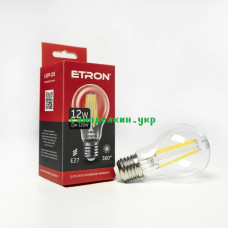 Светодиодная лампа LED ETRON FILAMENT 1-EFP-105 A60 12W  3000K E27   (2280)