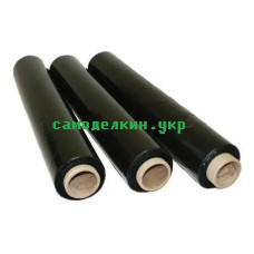 Пленка стрейч черная (Украина) 17 мкм 500 мм (2,2 кг)  (9224)