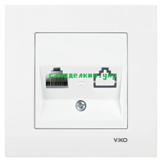 Розетка VIKO Karre 1-я компьютерная, внутренняя (белая) (7572) Розетка VIKO Karre 1-я компьютерная, внутренняя (белая) (7572)