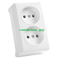 Розетка VIKO Vera 2-я  наружная (белая) (4012)