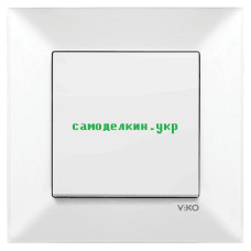 Выключатель VIKO Meridian одноклавишный  внутренний  (белый) (6429)