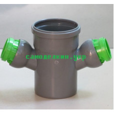 Крестовина канализационная СВК 110/50/50 универсальная  (6679)