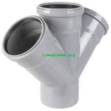 Крестовина канализационная СВК 110/110/110/45  (8150)